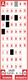 Volante ganador del sorteo 2425 de Melate