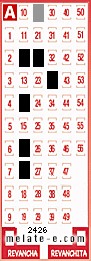 Volante ganador del sorteo 2426 de Melate
