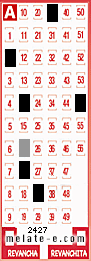 Volante ganador del sorteo 2427 de Melate