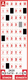 Volante ganador del sorteo 2428 de Melate
