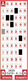 Volante ganador del sorteo 2429 de Melate