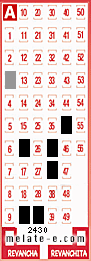 Volante ganador del sorteo 2430 de Melate