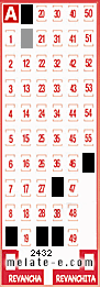 Volante ganador del sorteo 2432 de Melate