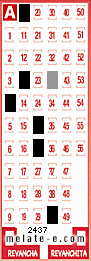 Volante ganador del sorteo 2437 de Melate