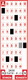 Volante ganador del sorteo 2438 de Melate