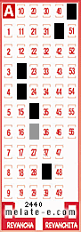 Volante ganador del sorteo 2440 de Melate