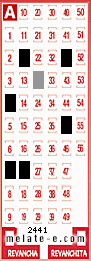 Volante ganador del sorteo 2441 de Melate