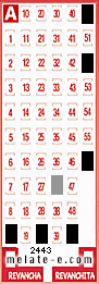 Volante ganador del sorteo 2443 de Melate