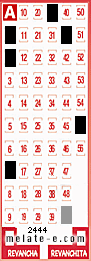 Volante ganador del sorteo 2444 de Melate