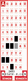 Volante ganador del sorteo 2453 de Melate