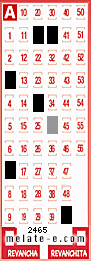 Volante ganador del sorteo 2465 de Melate