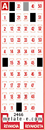 Volante ganador del sorteo 2466 de Melate