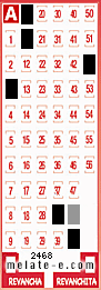 Volante ganador del sorteo 2468 de Melate