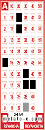 Volante ganador del sorteo 2469 de Melate