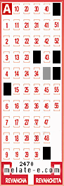 Volante ganador del sorteo 2470 de Melate