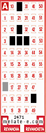Volante ganador del sorteo 2471 de Melate