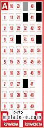 Volante ganador del sorteo 2472 de Melate