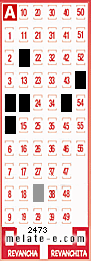 Volante ganador del sorteo 2473 de Melate