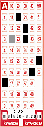 Volante ganador del sorteo 2482 de Melate