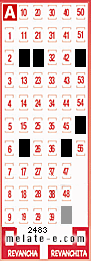 Volante ganador del sorteo 2483 de Melate