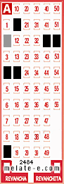 Volante ganador del sorteo 2484 de Melate
