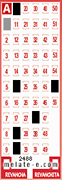 Volante ganador del sorteo 2488 de Melate