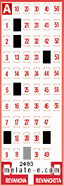 Volante ganador del sorteo 2493 de Melate