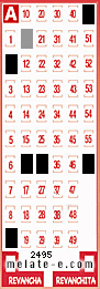 Volante ganador del sorteo 2495 de Melate