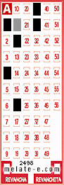 Volante ganador del sorteo 2498 de Melate