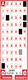 Volante ganador del sorteo 2499 de Melate