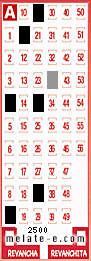 Volante ganador del sorteo 2500 de Melate