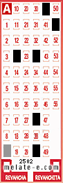 Volante ganador del sorteo 2502 de Melate
