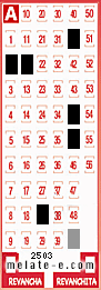 Volante ganador del sorteo 2503 de Melate