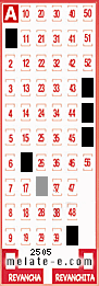 Volante ganador del sorteo 2505 de Melate