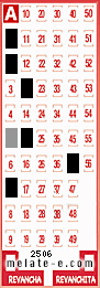 Volante ganador del sorteo 2506 de Melate
