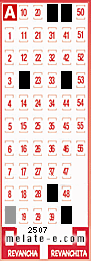 Volante ganador del sorteo 2507 de Melate