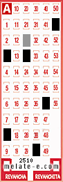 Volante ganador del sorteo 2510 de Melate