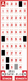 Volante ganador del sorteo 2511 de Melate