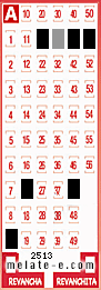 Volante ganador del sorteo 2513 de Melate
