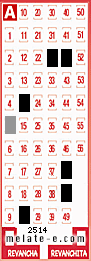 Volante ganador del sorteo 2514 de Melate