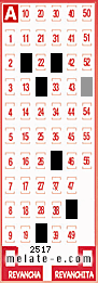 Volante ganador del sorteo 2517 de Melate
