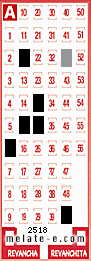 Volante ganador del sorteo 2518 de Melate