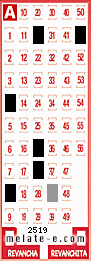 Volante ganador del sorteo 2519 de Melate