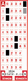 Volante ganador del sorteo 2524 de Melate