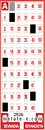 Volante ganador del sorteo 2526 de Melate
