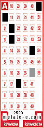 Volante ganador del sorteo 2529 de Melate