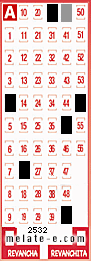 Volante ganador del sorteo 2532 de Melate