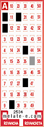 Volante ganador del sorteo 2534 de Melate