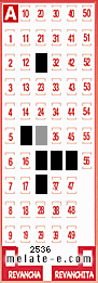 Volante ganador del sorteo 2536 de Melate