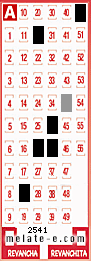 Volante ganador del sorteo 2541 de Melate
